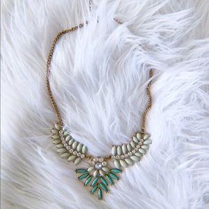 Luxe Boho Turquoise and Gold Statement Necklace